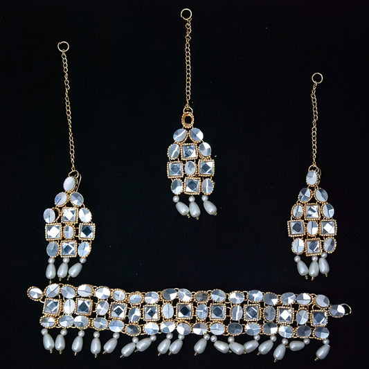 Crystal Cascade Necklace Set